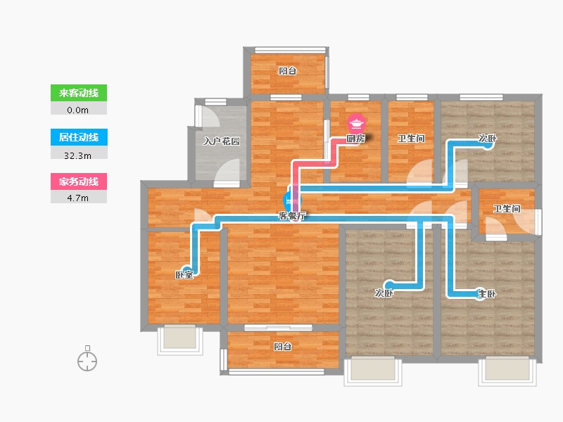 陕西省-西安市-文姬和园-112.00-户型库-动静线