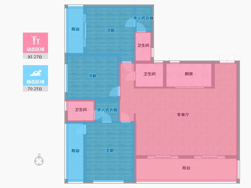 云南省-保山市-腾冲宝峰合院-148.11-户型库-动静分区