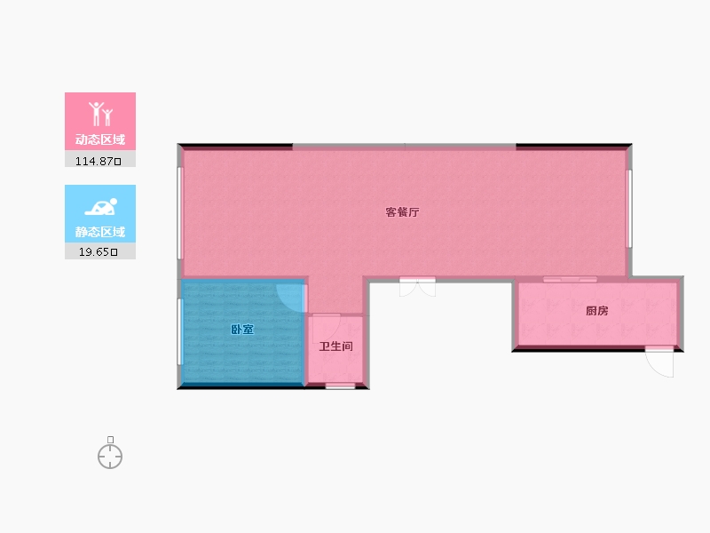 青海省-西宁市-中发源城市广场-125.27-户型库-动静分区