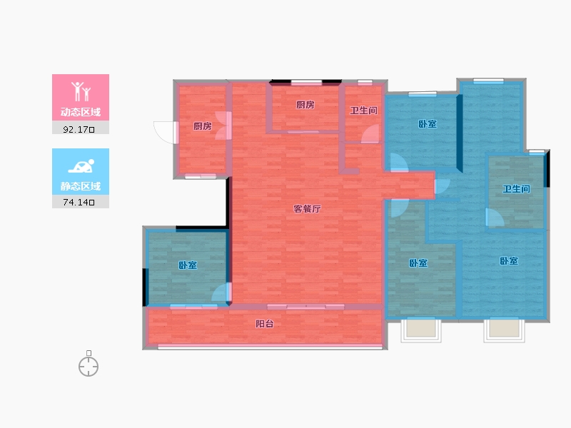 江苏省-常州市-旭辉铂悦天宁-149.99-户型库-动静分区