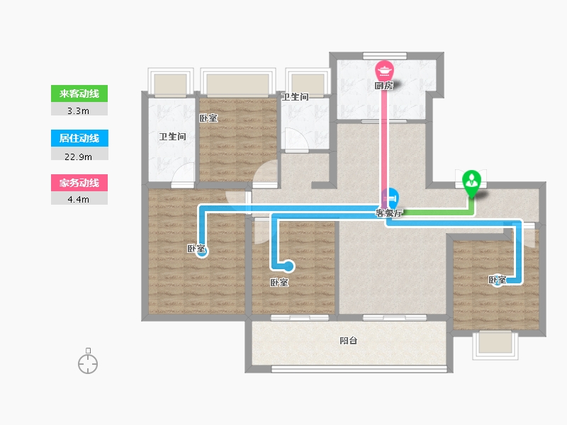 江苏省-常州市-旭辉都会上著-111.99-户型库-动静线