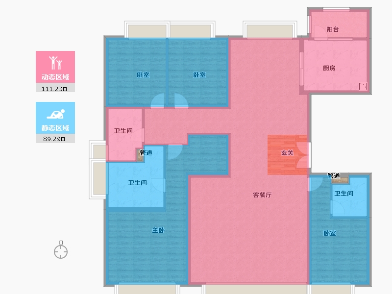 甘肃省-兰州市-保利天宸湾-183.32-户型库-动静分区