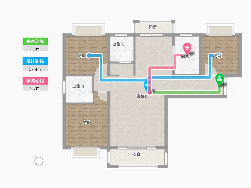 陕西省-安康市-龙湾水境-113.71-户型库-动静线