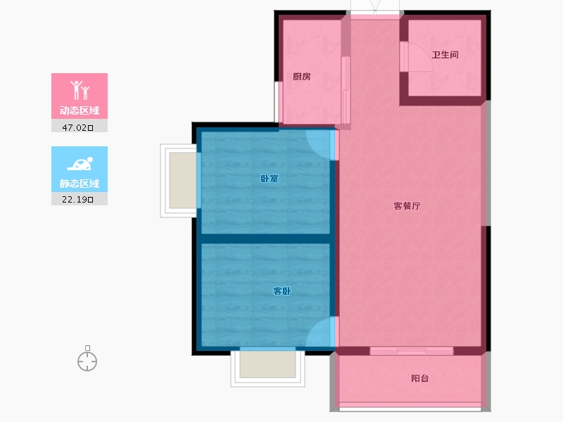 甘肃省-天水市-嘉韵名和-61.71-户型库-动静分区