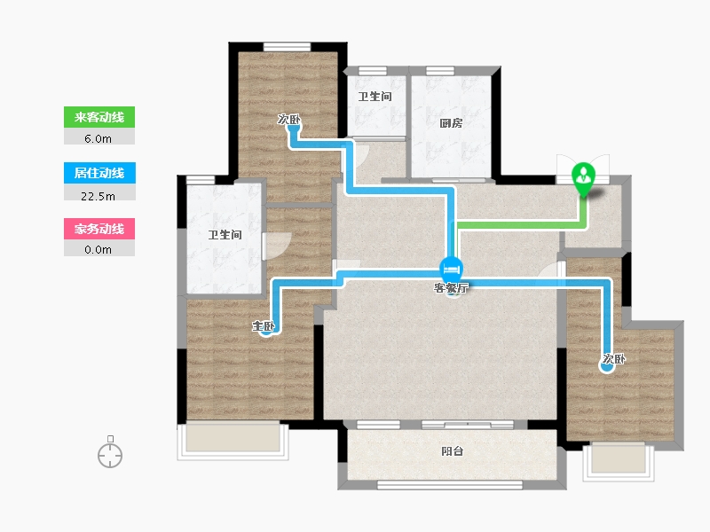 江苏省-盐城市-悦隽时代-108.00-户型库-动静线