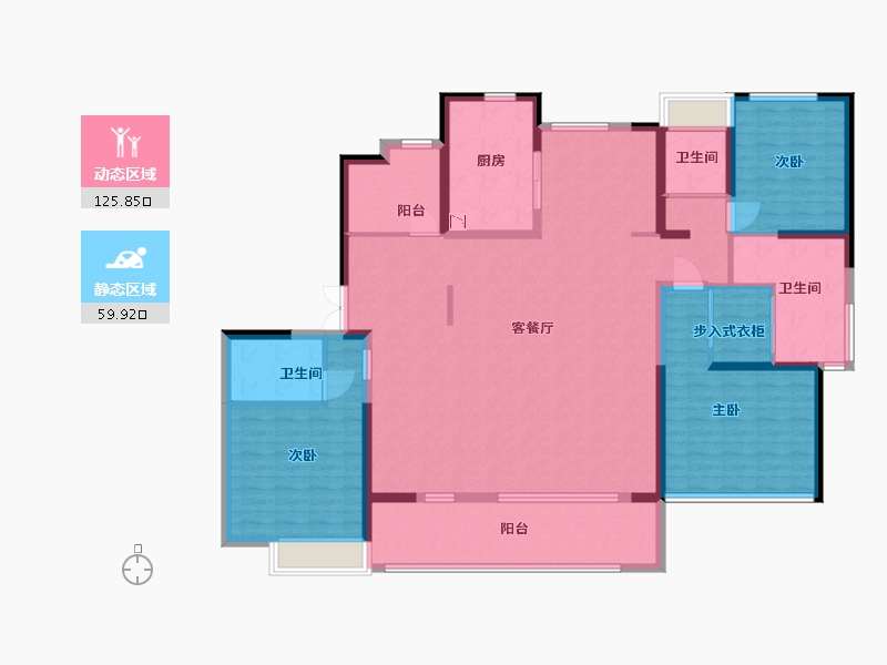 江苏省-盐城市-兴邦中央公园-168.80-户型库-动静分区