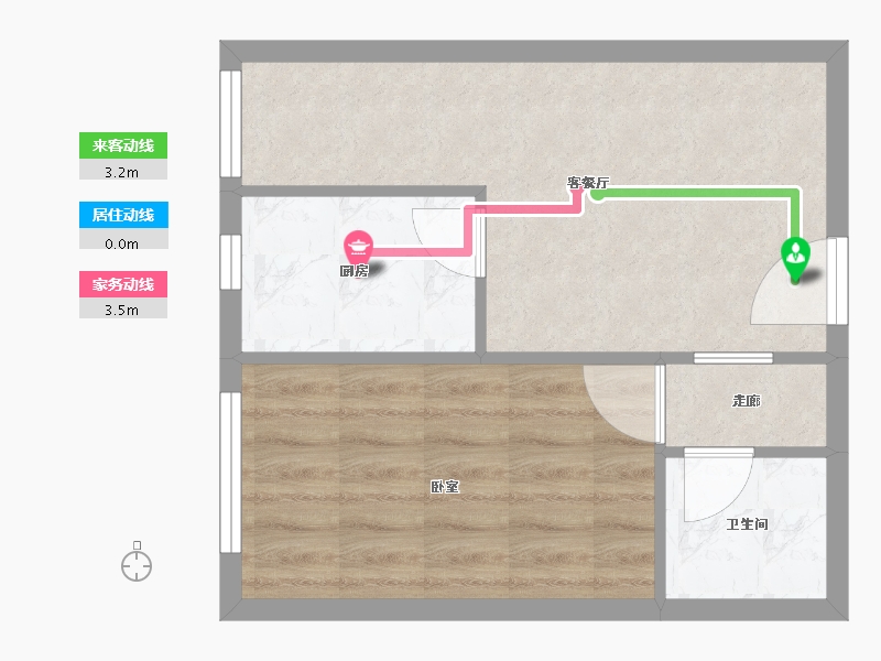 陕西省-西安市-当代宏府MOMΛ-39.74-户型库-动静线