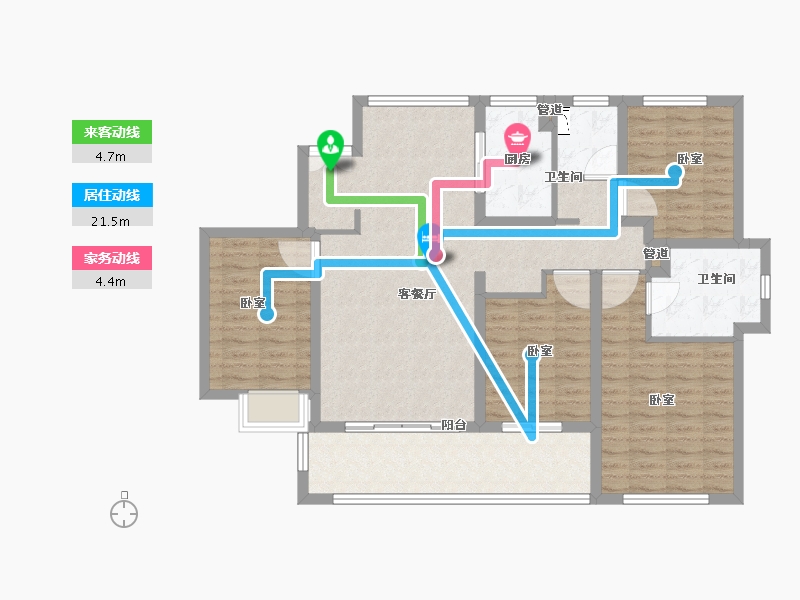 江苏省-苏州市-大河华章花园-112.01-户型库-动静线