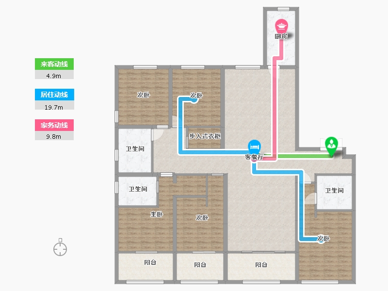 江苏省-盐城市-荣悦华府-195.95-户型库-动静线