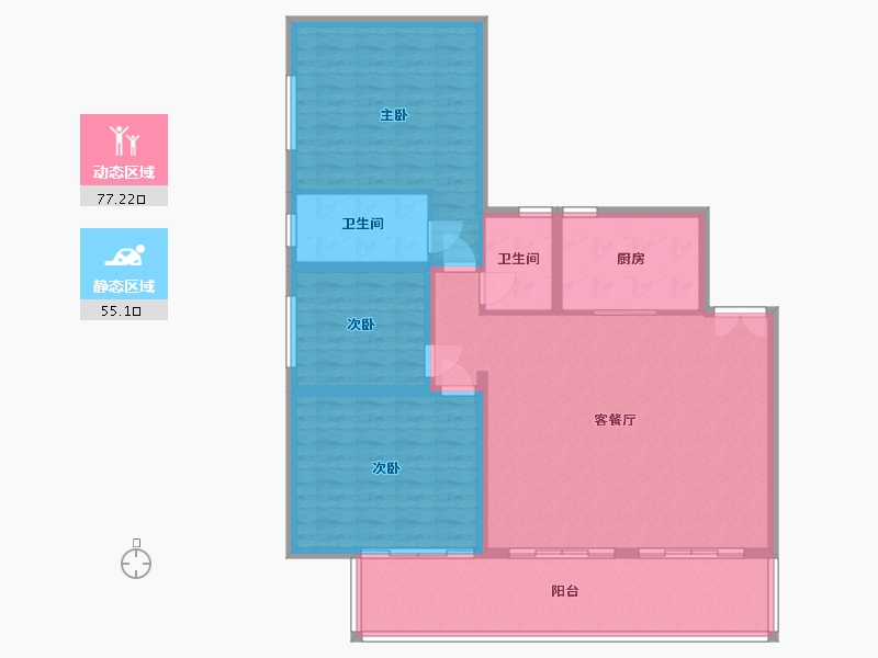 云南省-保山市-腾冲宝峰合院-121.03-户型库-动静分区