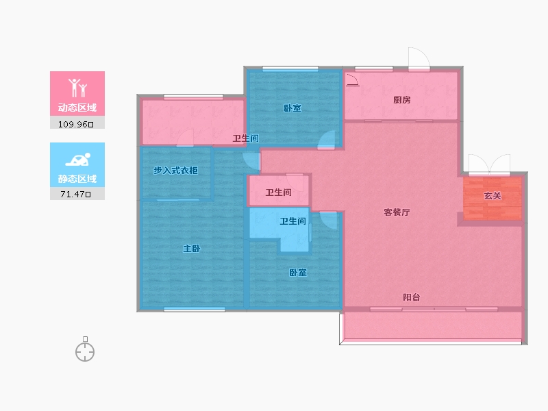 江苏省-苏州市-云玺湖滨商务广场-166.01-户型库-动静分区