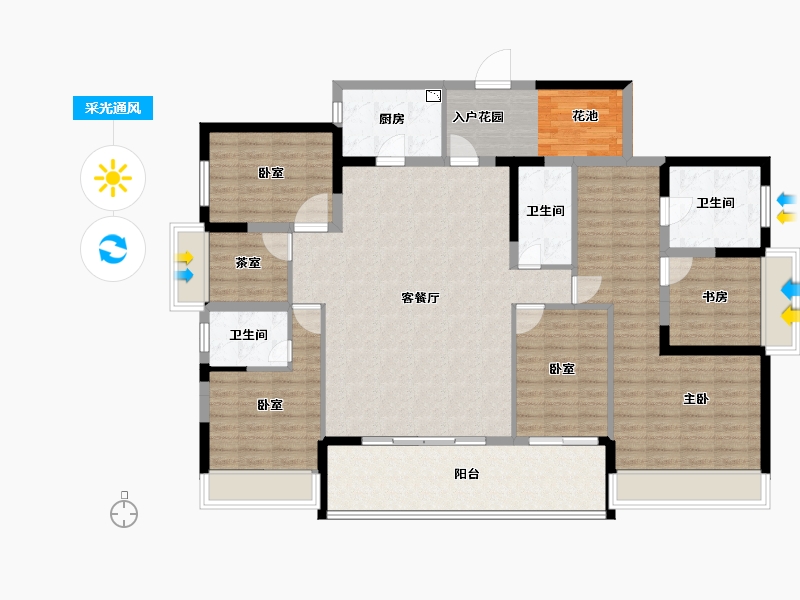 广西壮族自治区-玉林市-华商国际美国城-149.17-户型库-采光通风