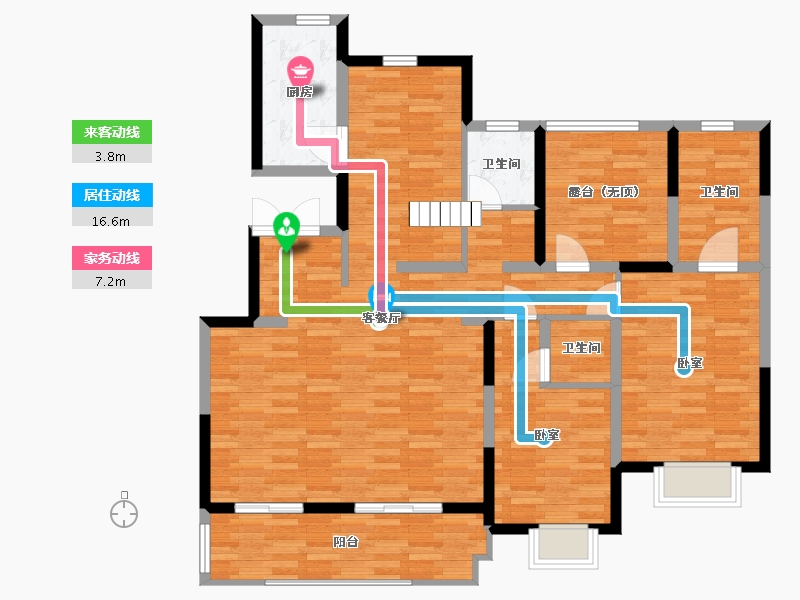 陕西省-西安市-中铁琉森水岸-119.11-户型库-动静线