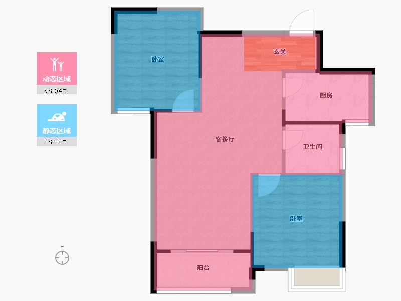 陕西省-汉中市-汉变新世界-79.06-户型库-动静分区