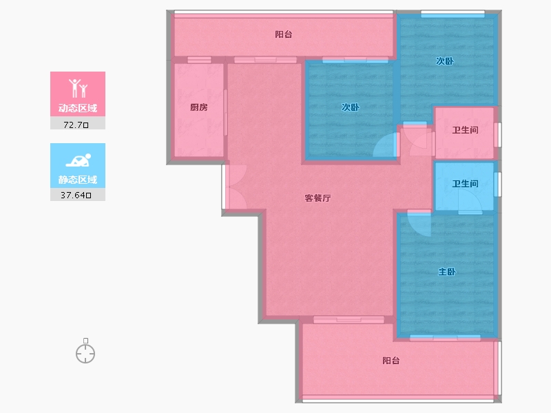 云南省-保山市-腾冲宝峰合院-99.43-户型库-动静分区