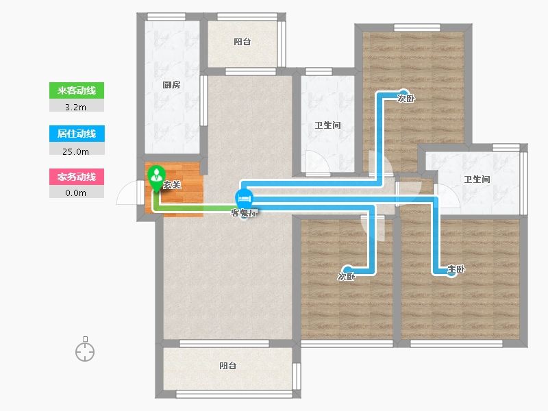 江苏省-苏州市-仁恒 四季和鸣雅园-102.01-户型库-动静线