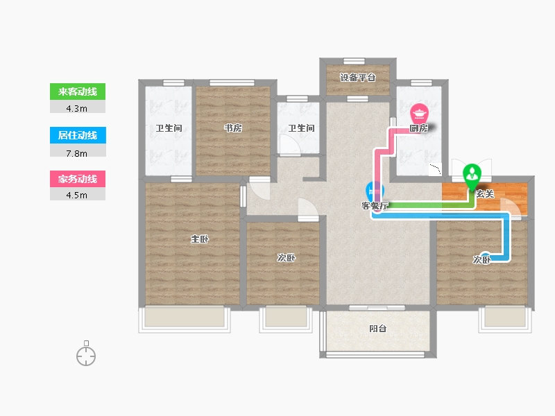 江苏省-盐城市-瀛丰紫云城-113.60-户型库-动静线