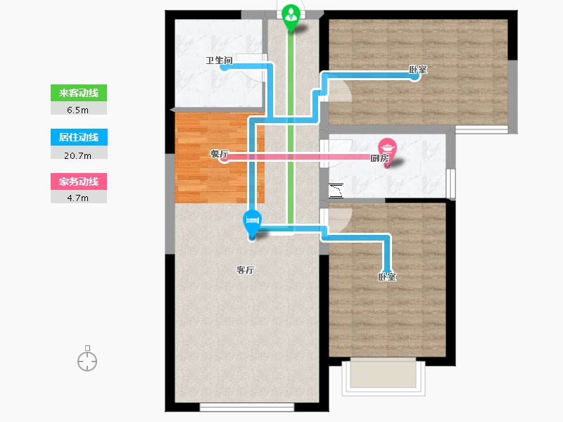 甘肃省-兰州市-津华格林兰-77.13-户型库-动静线