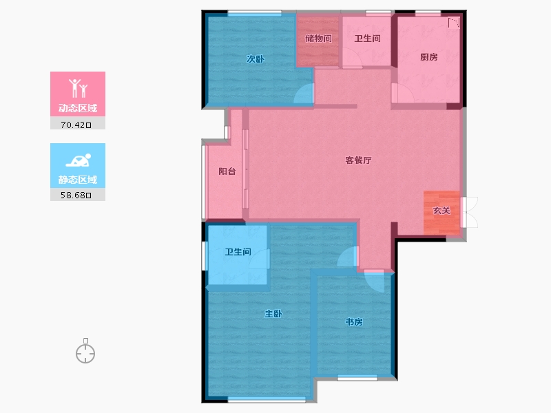 江苏省-常州市-凯纳公馆-115.79-户型库-动静分区