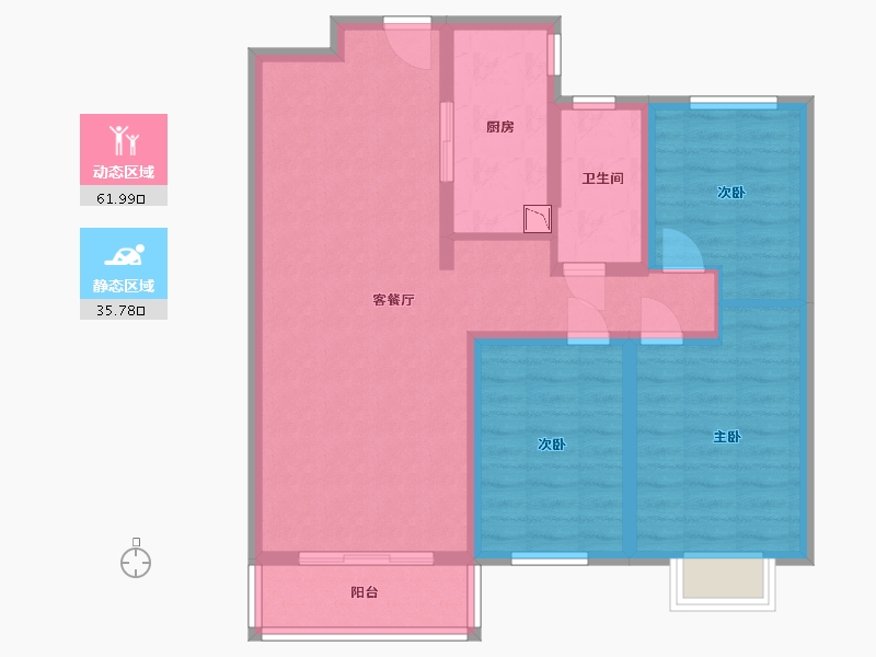 河北省-保定市-尚层名筑三期-87.00-户型库-动静分区