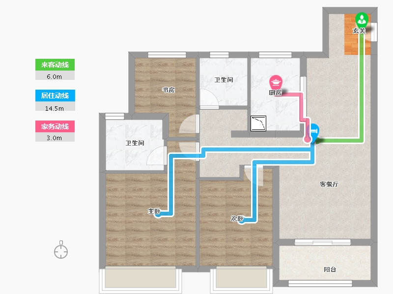 江苏省-南京市-保利观棠和府-81.00-户型库-动静线