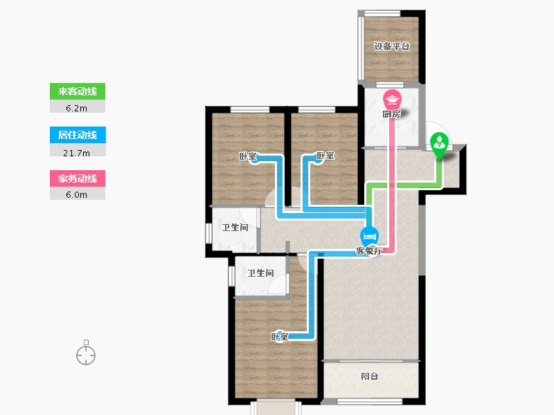 甘肃省-天水市-佳澜悦四季-92.24-户型库-动静线