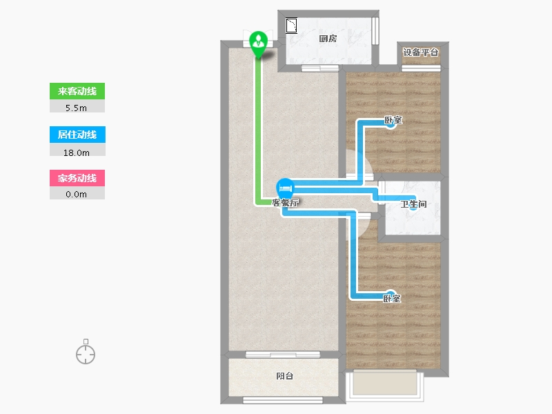 甘肃省-天水市-天麟名城苑-76.12-户型库-动静线