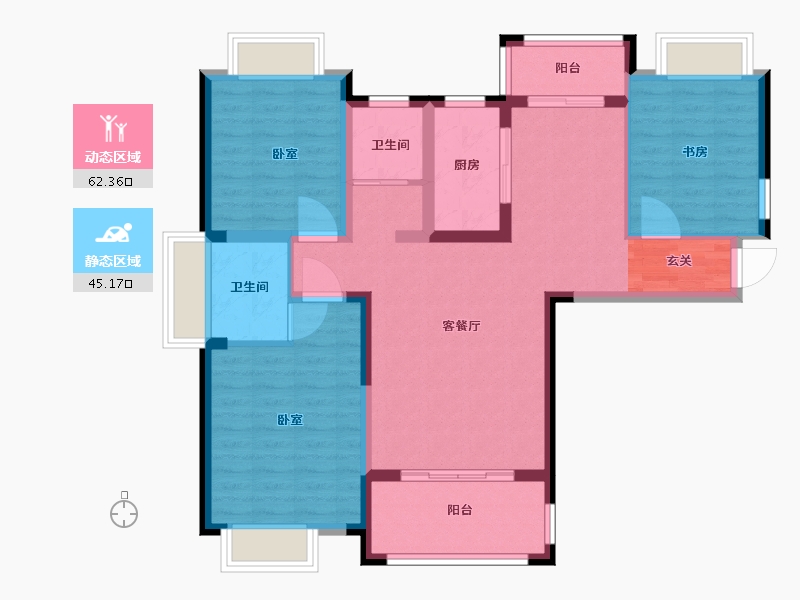 江西省-抚州市-赣东国际汽车城-96.01-户型库-动静分区