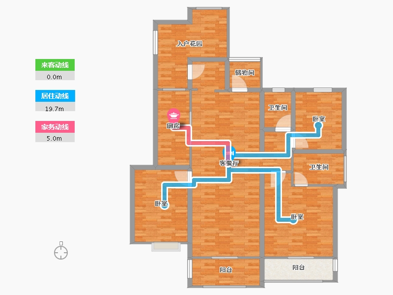 安徽省-宿州市-乾元山庄－藏珑府-121.00-户型库-动静线