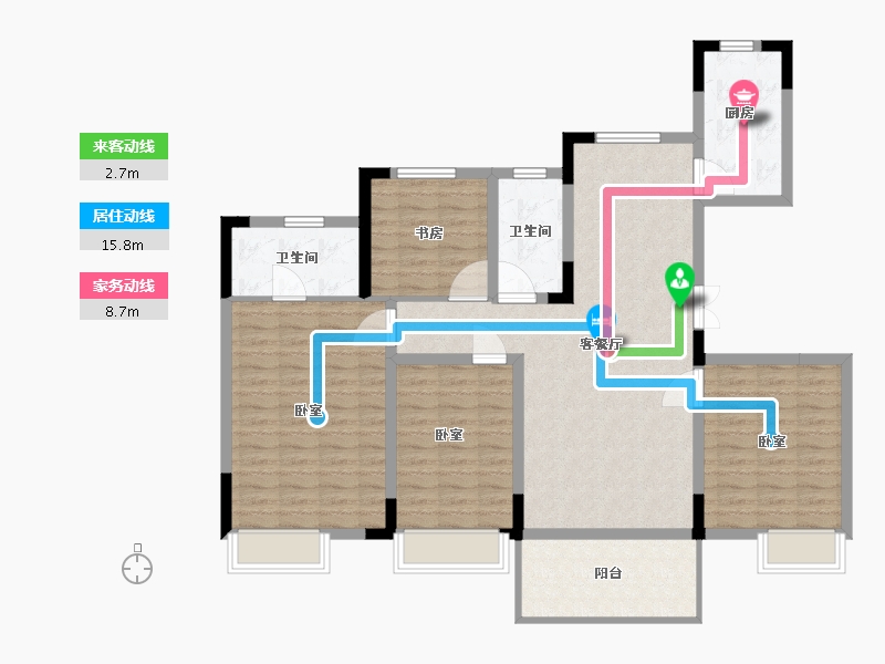 江苏省-徐州市-颐居隐山观湖-116.00-户型库-动静线