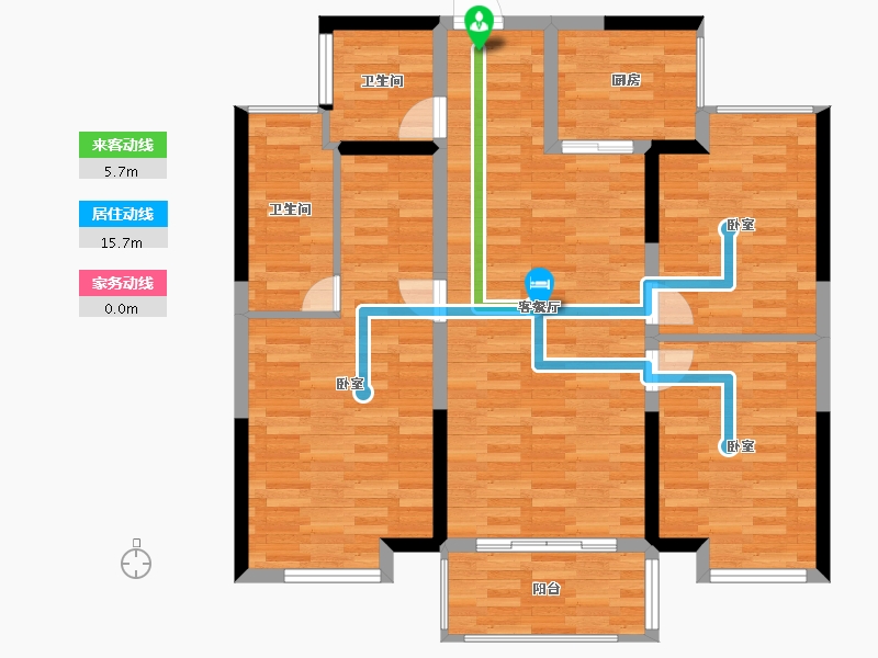 安徽省-宿州市-华夏御府-95.99-户型库-动静线