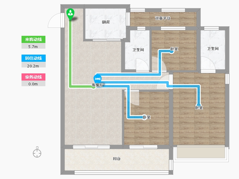 江苏省-常州市-牡丹三江公馆-92.01-户型库-动静线