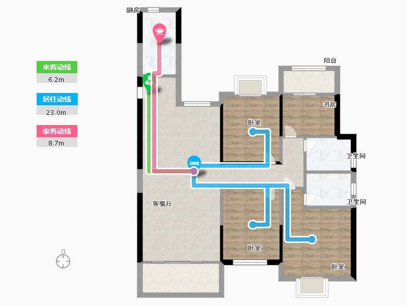 江西省-抚州市-赣东黎川府-101.99-户型库-动静线