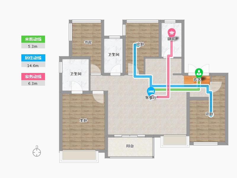 江苏省-南京市-世茂城品-114.01-户型库-动静线