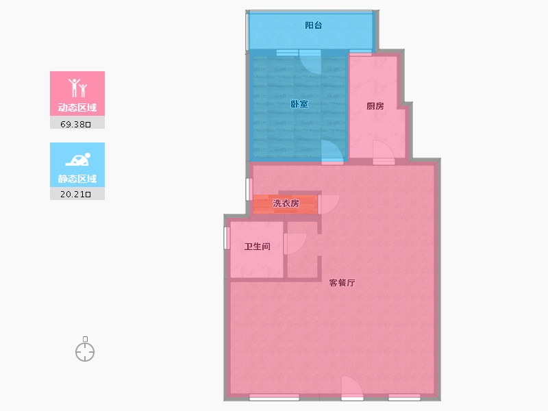 甘肃省-兰州市-保利领秀山-81.45-户型库-动静分区