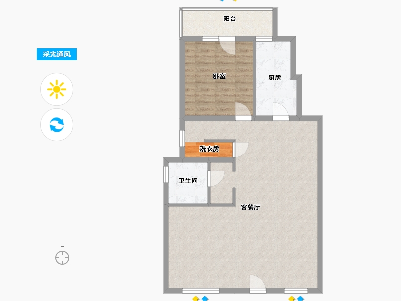 甘肃省-兰州市-保利领秀山-81.45-户型库-采光通风