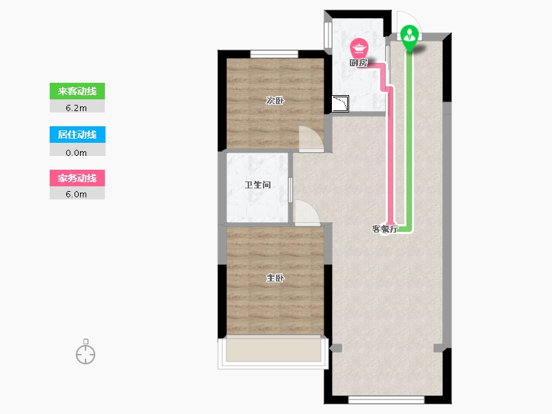 黑龙江省-哈尔滨市-华润置地·熙云府-65.02-户型库-动静线