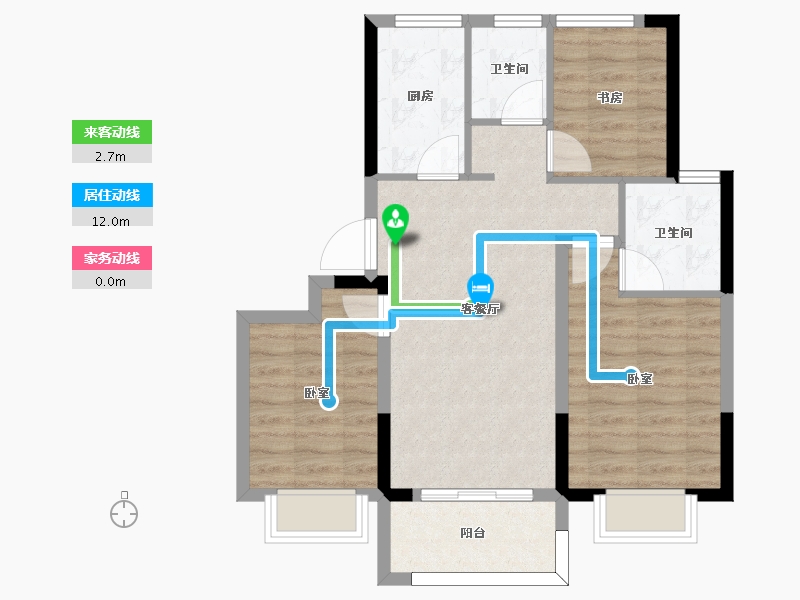 江苏省-南京市-山语隽府-70.00-户型库-动静线