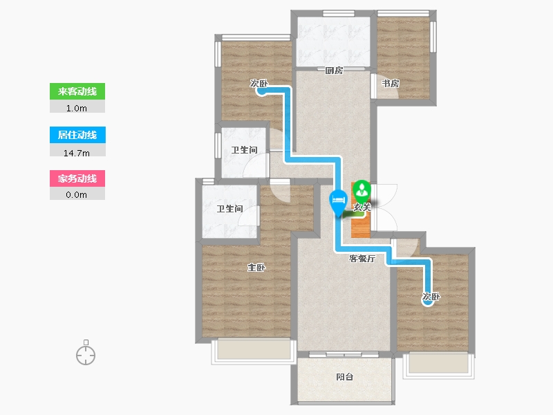 江苏省-南京市-世茂城品-102.01-户型库-动静线