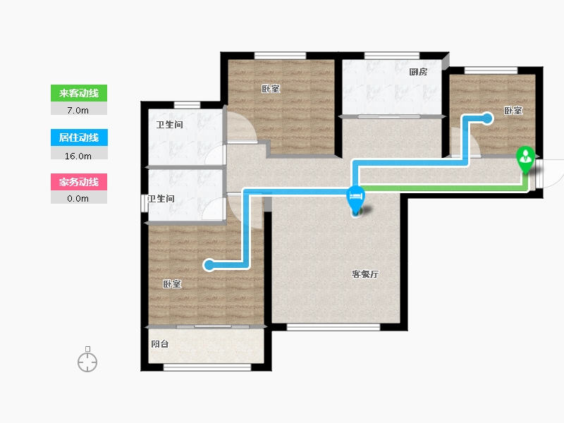 甘肃省-天水市-福田天水中心-93.86-户型库-动静线