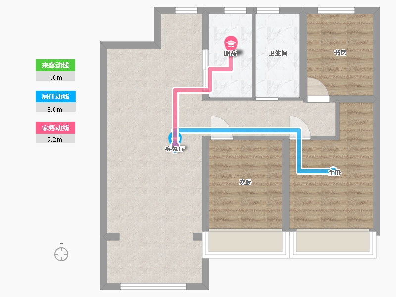 黑龙江省-哈尔滨市-华润置地·萬象府-75.26-户型库-动静线