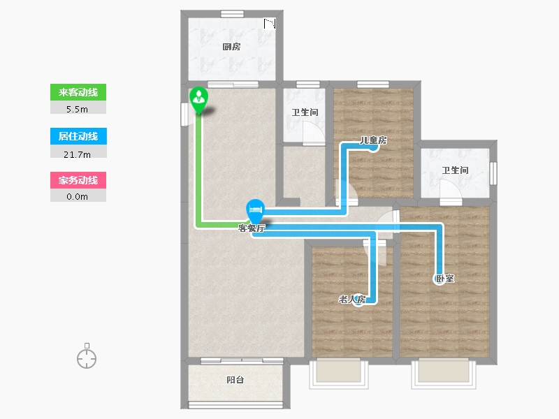 山西省-太原市-太原绿地城-94.42-户型库-动静线