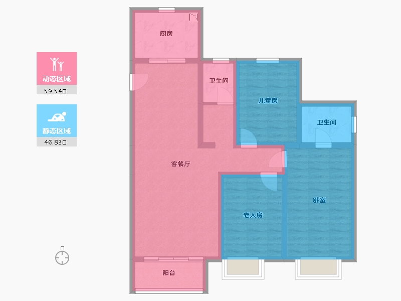 山西省-太原市-太原绿地城-94.42-户型库-动静分区