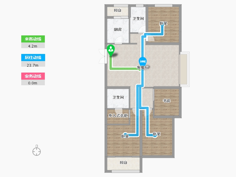 山西省-太原市-田森汇·梅里亚-108.24-户型库-动静线