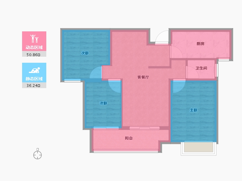 江苏省-徐州市-金鹏学府-78.01-户型库-动静分区