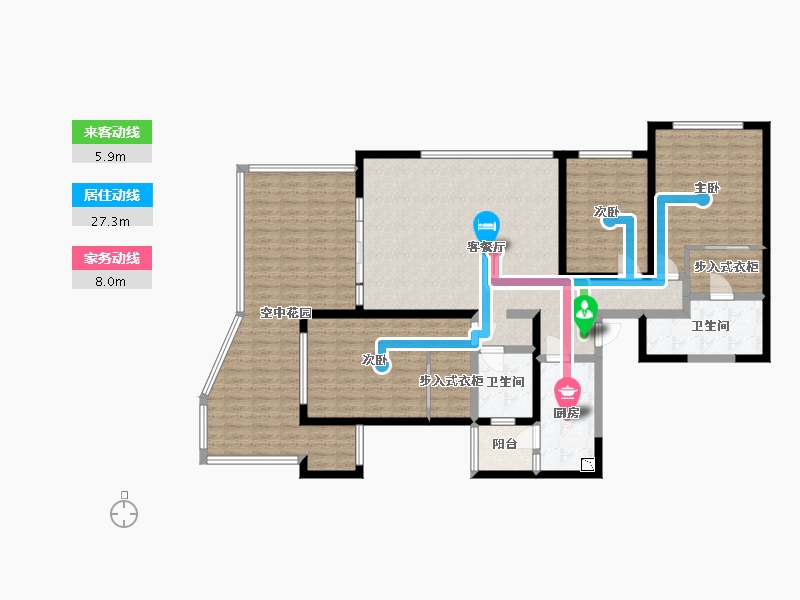 云南省-保山市-翰樘城 逸府-148.65-户型库-动静线