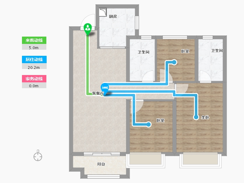 陕西省-西安市-奥园誉峯-86.15-户型库-动静线