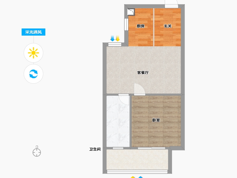 江西省-抚州市-硕丰四方城-45.00-户型库-采光通风