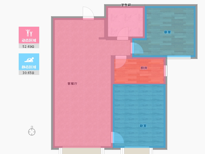 甘肃省-兰州市-天庆国际新城-75.00-户型库-动静分区