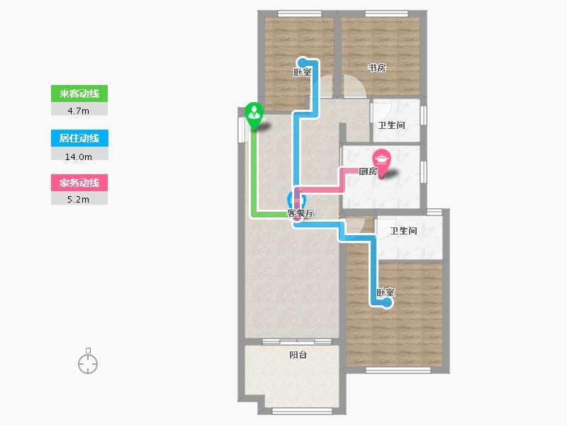 陕西省-西安市-奥园誉峯-95.01-户型库-动静线